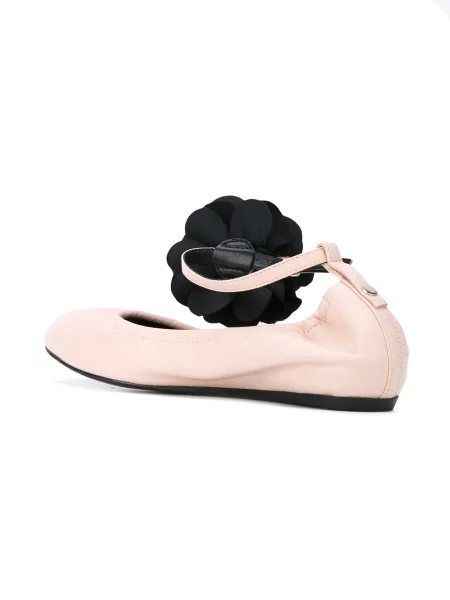 Balerini Lanvin cu bretele roz