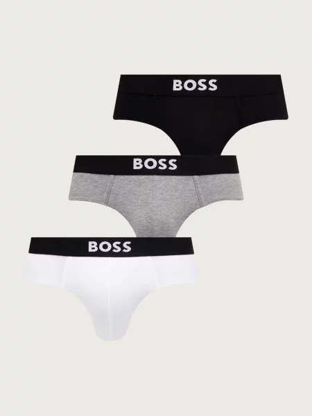 BOSS priliehavé boxerky pánske s elastanom HipBr čierna