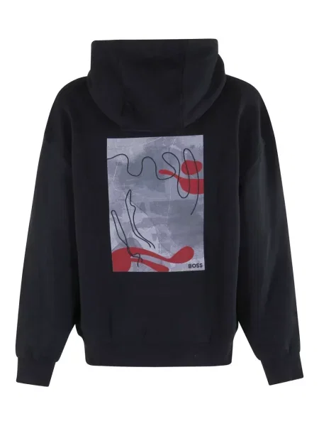 Bluza z kapturem Boss czarna