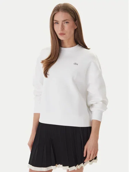 Lacoste Μπλούζα Oversize λευκό