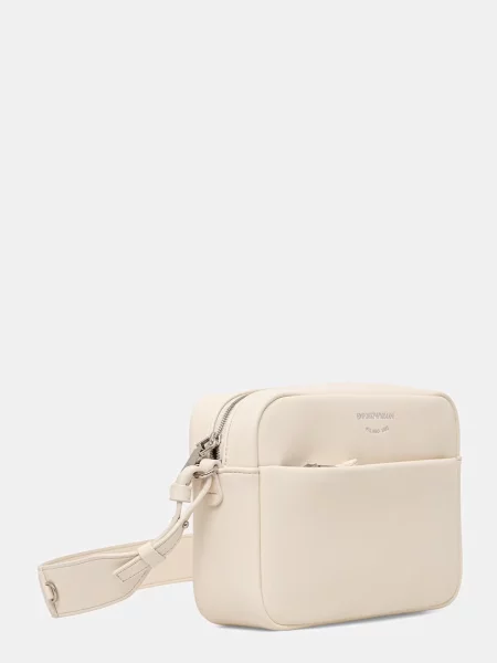Emporio Armani crossbody kabelka dámska kožená béžová