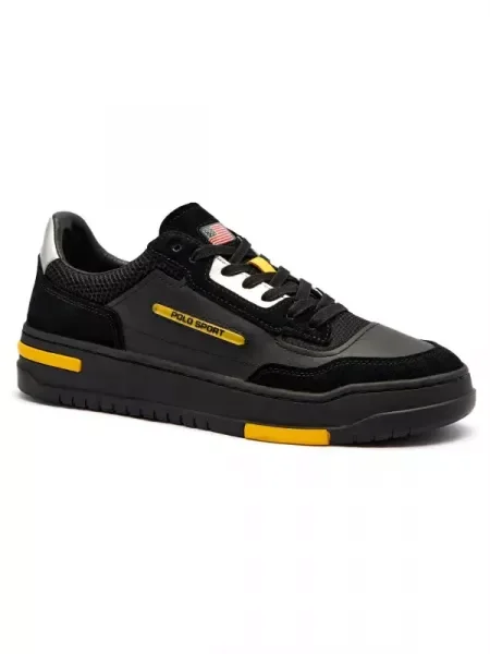 POLO RALPH LAUREN De piele sneakers negru