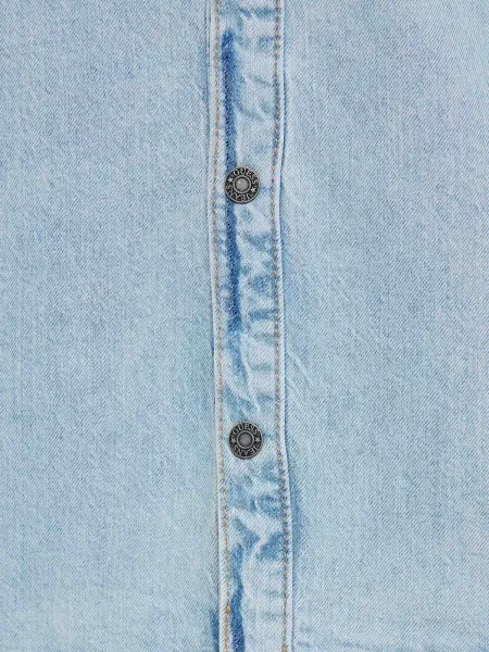 Повседневная джинсовая рубашка Guess Jeans голубая