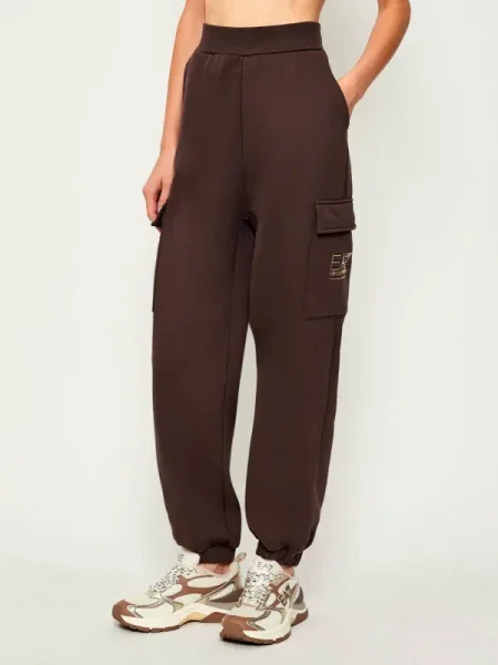 Pantaloni de trening | Boyfriend fit maro