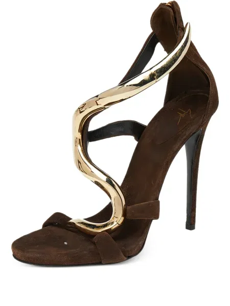 Sandale Giuseppe Zanotti din piele de căprioară maro