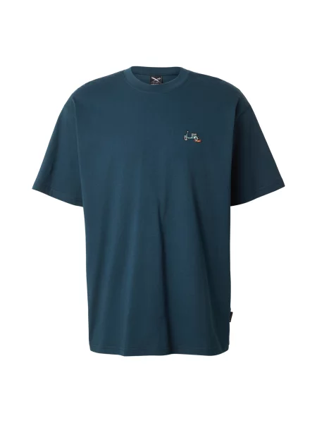 Iriedaily Tricou Scooter safir / albastru deschis / roșu cireș negru