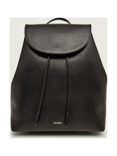 Calvin Klein Rucsac FOIL LOGO LARGE FLAP BACKPACK' negru