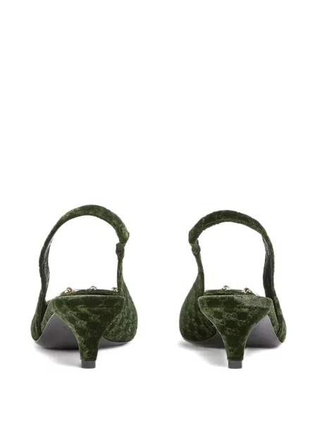 Pantofi cu toc Gucci verde