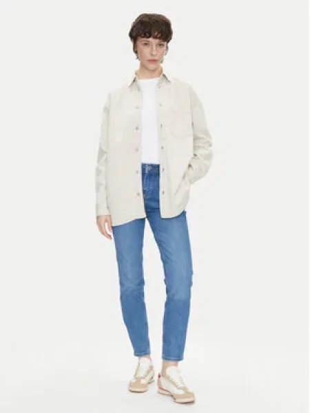 Pepe Jeans džínová košile Écru Oversize