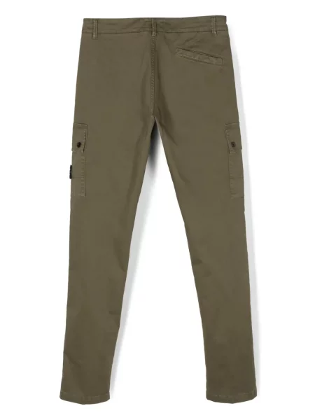 Spodnie cargo dziecięce Stone Island zielone