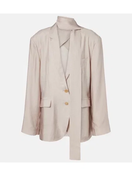 Sacou Acne Studios în carouri bej