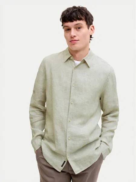 Jack & Jones Πουκάμισο Lawrence Ανοιχτό πράσινο