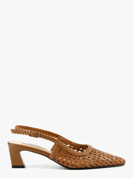 Кожаные сабо Leberdes коричневые