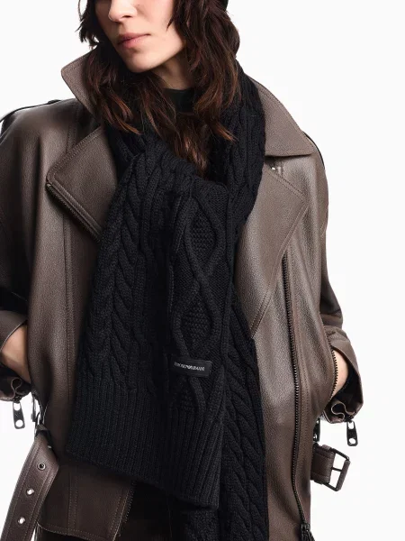Шарф Emporio Armani черный