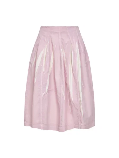 Spódnica midi Marni do kolan różowa