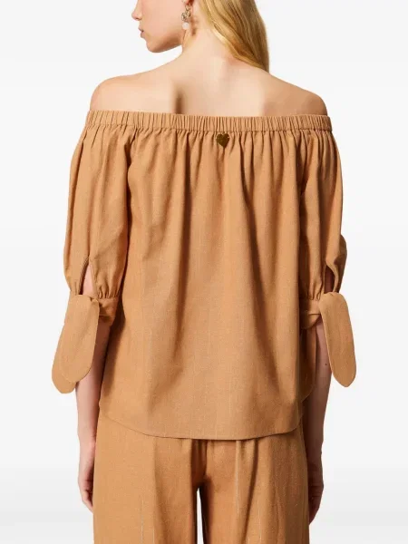 Bluză Twinset cu dungi maro