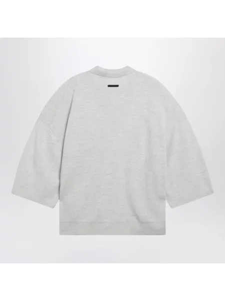 Koszulka polo Fear Of God wełniana szara