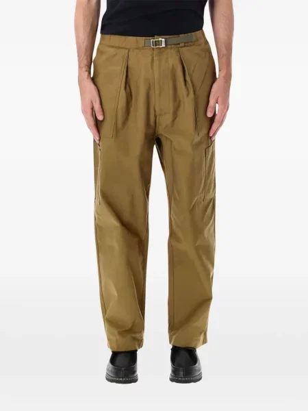 Cu centură pantaloni cargo Nanamica verde