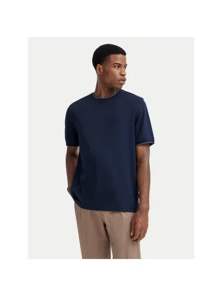 Bugatti Majica Mornarsko Regular Fit modra