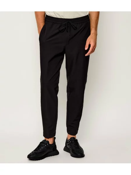 BOSS Pantaloni cu dungă T_Flex' negru