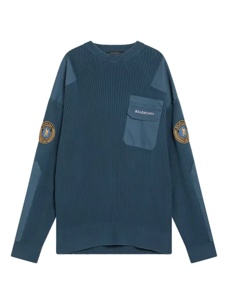 Aplikált szvetter Balenciaga kék