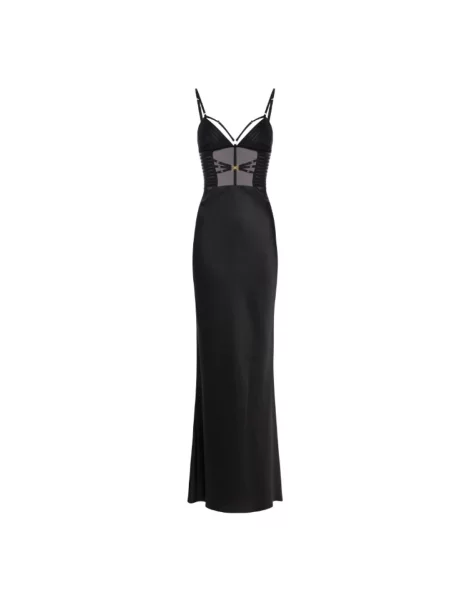 Sukienka maxi Elisabetta Franchi czarna