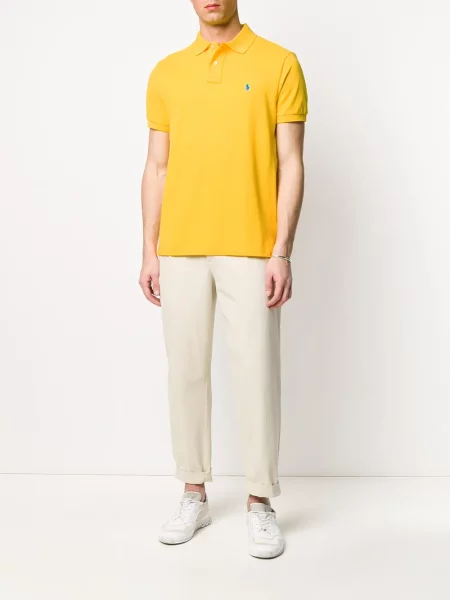 Siuvinėta polo marškinėliai Polo Ralph Lauren geltona