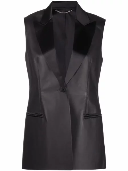 Sacou Ferragamo din piele maro