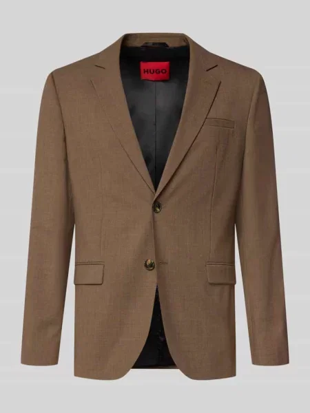 Marynarka zapinana na dwa o kroju extra slim fit z dodatkiem żywej wełny model ‘Arti’ Hugo