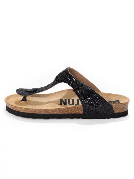 Bayton Nizki natikači MERCURE brokat črna