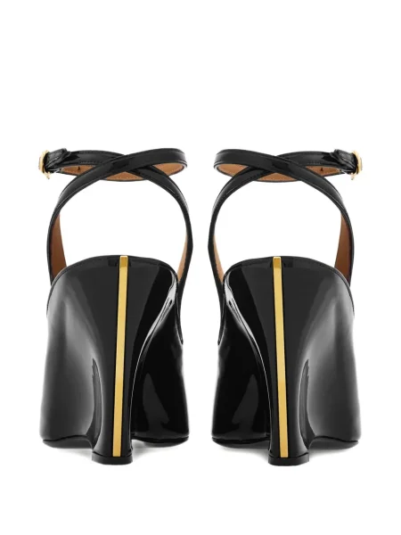 Pantofi cu toc Ferragamo cu pană negru
