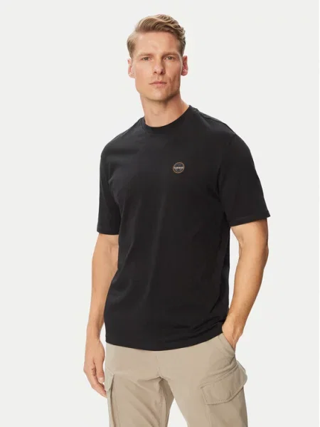 Napapijri Tricou S-Badge negru