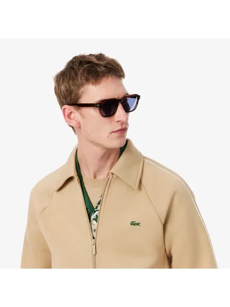 Lacoste Bluza Zapinana Na beżowa