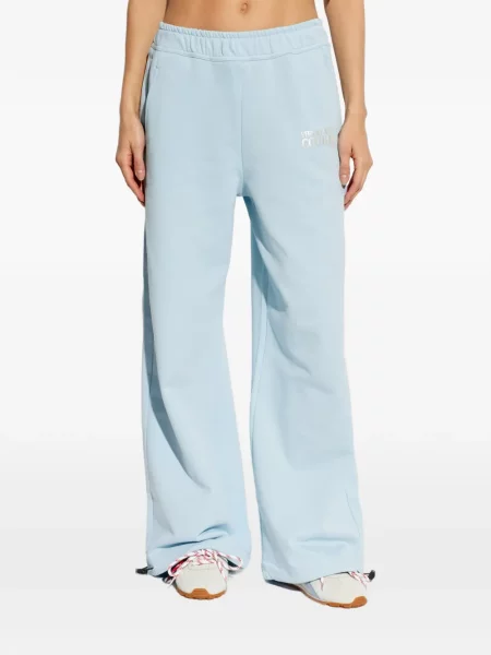 Pantaloni Versace Jeans Couture cu autograf albastru