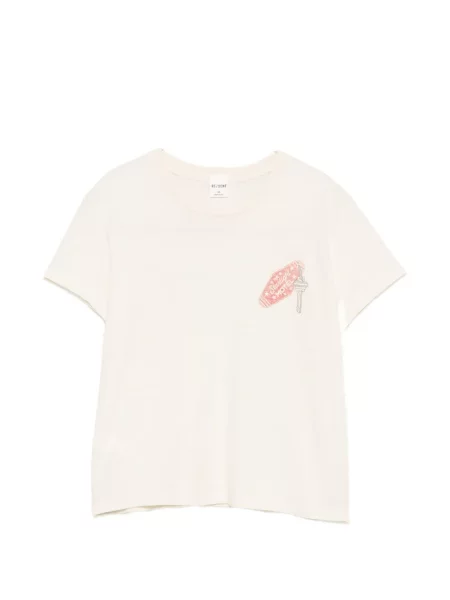 Scurt tricou Re/done cu imagine