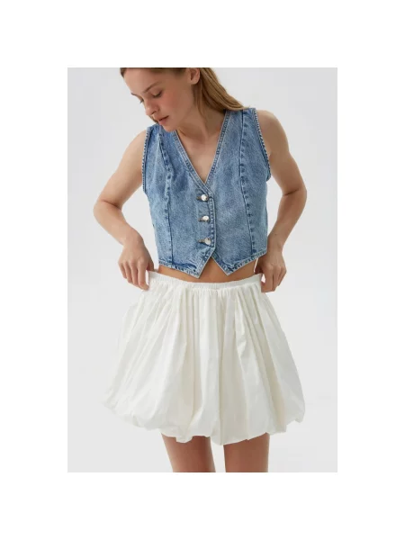 Спідниця-хмаринка міні Estro біла