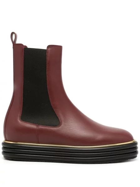 Botine chelsea Bally roșu