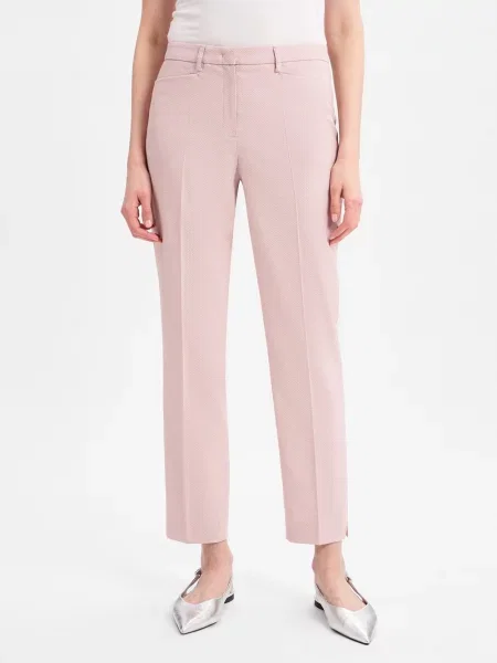 More & More spodnie biznesowe Kobiety Sztuczne włókno wypukły wzór tkaniny 38 różowy