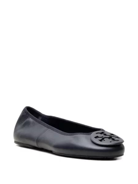 Balerini Tory Burch cu autograf albastru