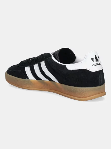 Adidas Originals Детски велурени маратонки GAZELLE INDOOR черно