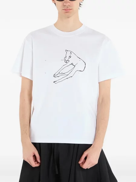 Tricou Heliot Emil alb