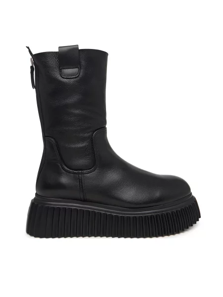 AGL Bokacsizma Milagros Fur fekete