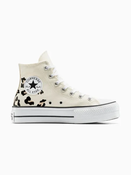 Converse teniși Chuck Taylor All Star Lift bej alb