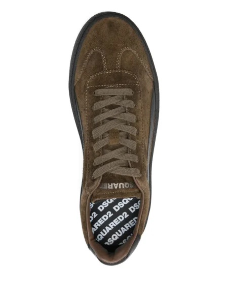 Sneakerși Dsquared2 din piele de căprioară maro