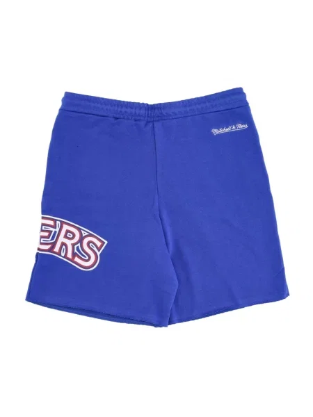 Krótkie szorty Mitchell & Ness frotte niebieskie