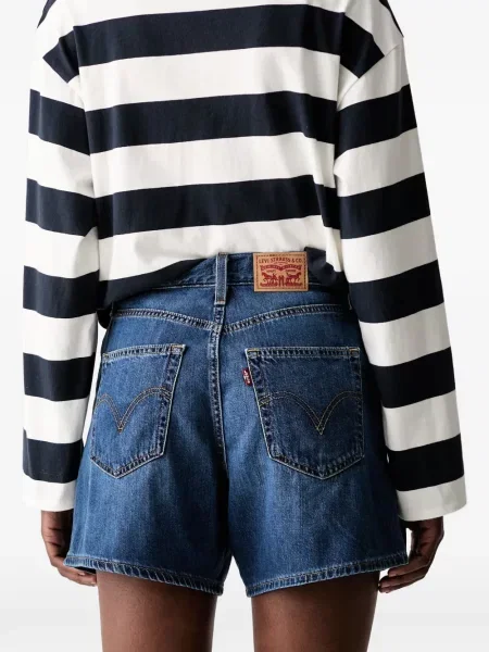 Decupat pantaloni Levi's® cu autograf cu talie înaltă alb