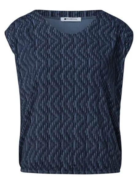 STREET ONE Top bleumarin / deschis albastru