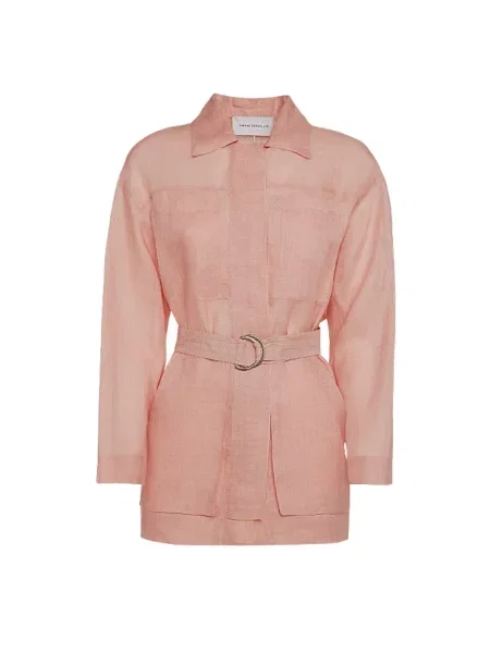 Kurtka Simona Corsellini z organzy różowa