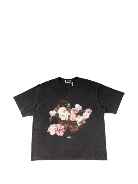 Tricou Kith cu model floral cu imagine negru