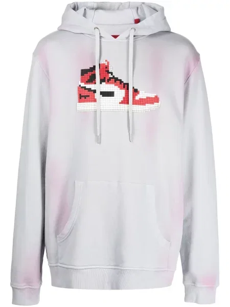 Pulover Mostly Heard Rarely Seen 8-bit cu imagine albastru